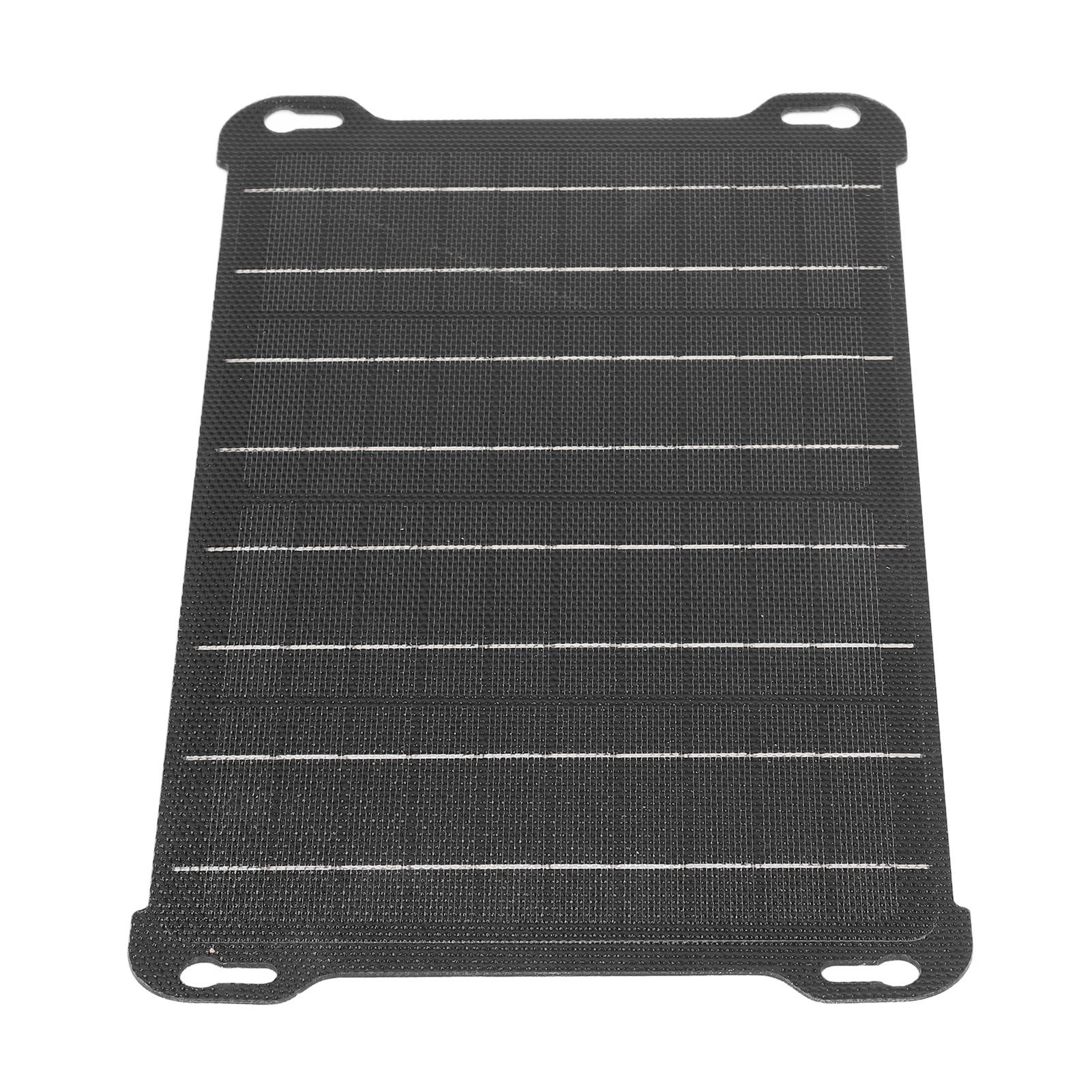 

15W Solar Panel Charger Monocrystalline Silicon Portable Solar Panel Kit with Dual USB Output for Mountaineering Hiking Camping