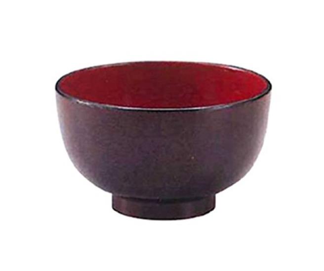 Tsunoda Seibei Shoten Nachi Soup Bowls Set of Red Interior 5, TP10-3(5)