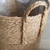 Nordic Extra Large Straw Flower Pot Seaweed Storage Basket Potted Plant Flower Basket Plant Basket Woven Floor Indoor Flower Pot