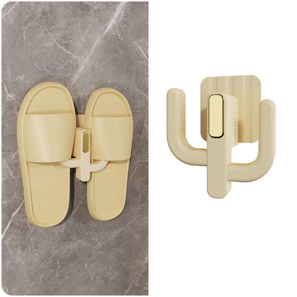 Slipper Rack Self-adhesive Bathroom Simple Hook Toilet Drainage Rack Wall Mounted Stand Bedroom Storage Hook Shoe Drying Rack