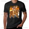 Adam reitet gerne Bären Bärenstolz Aufdruck T-Shirt Sommer Unisex Unisex Rundhals Kleidung Heißer Verkauf Harajuku