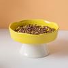 High Ceramic Slow-Feeding Food Bowl Smooth-Glaze For Effortless Cleaning Gift For Cat And Dog Lovers