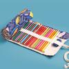 Art Pencil Storage Wrap Roll Up Pencil Pen Bag Colorful Holder Case Storage Pouch  School Students