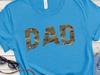 Camouflage Dad Tshirt, Army Camo Unisex Jersey Short Sleeve Tee for Father's Day, Veterans Day, Military Occasions