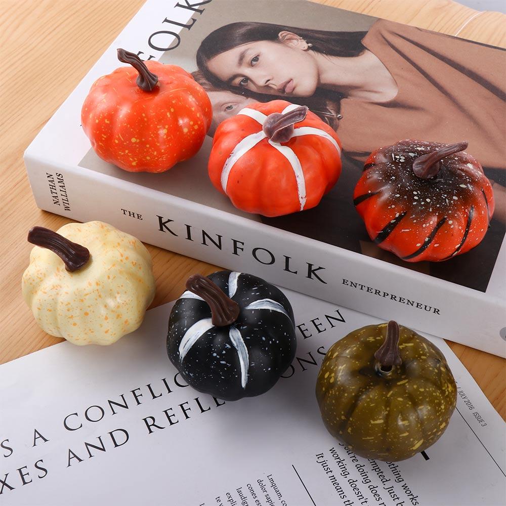 Vegetable Party Artificial Pumpkin Simulation Pumpkin Model Halloween Decoration Fall Harvest Decor