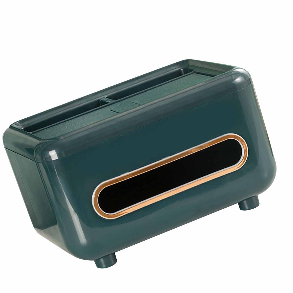Desktop Tissue Box Multifunctional Home Tissue Dispenser Remote Control   Box for Living Room Restaurant