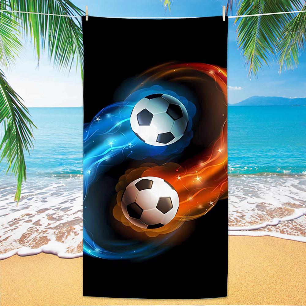 Neues Fußball-Strandtuch Weltmeisterschafts-Thema Mikrofaser-Strandtuch für Erwachsene Großes Strandtuch