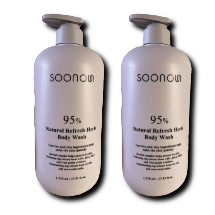 

SOONOUN Natural Refresh Herb Body Wash 1110ml x 2 (39183716)