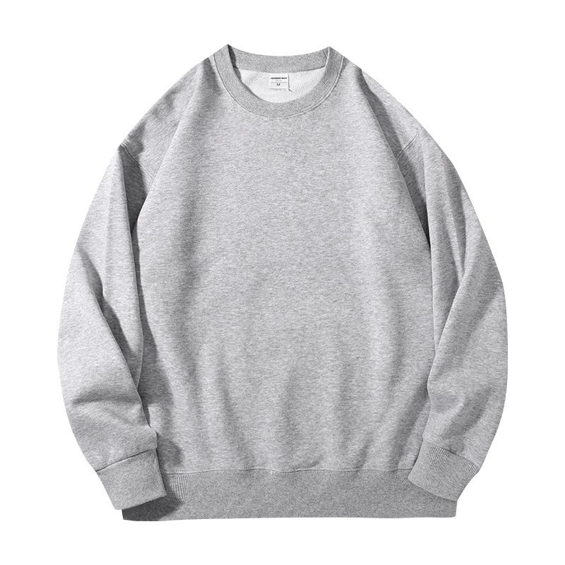 Mens and Women Autumn Solid Color Sweatshirt Long-Sleeve Lightweight Terry Sweatshirt Casual Workout Pullover Shirt Tops for Women and Men