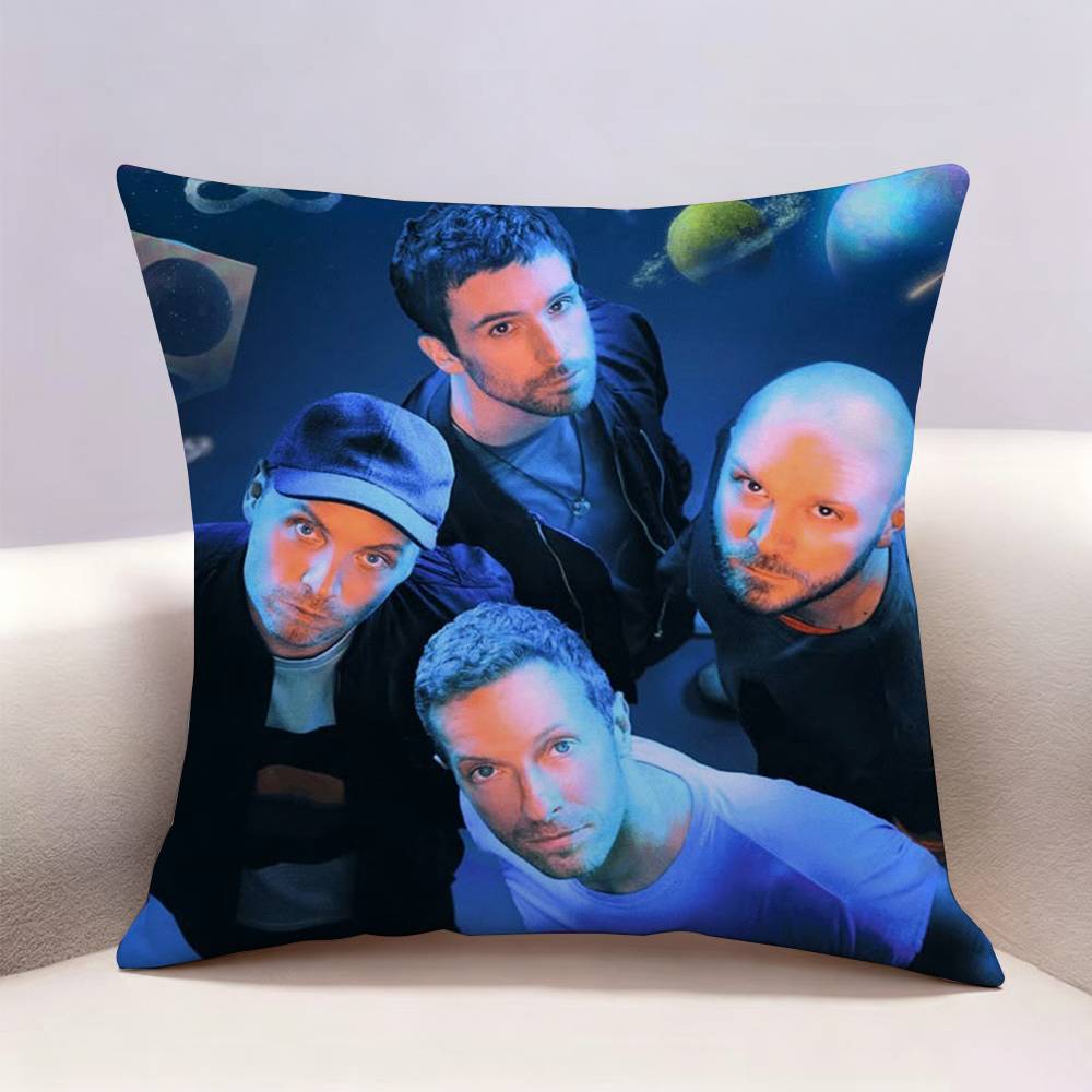 CColdplay Band Doublesided print Pillow Case for Sofa Living Room Home office Decor Protective Cover