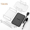 Air Fryer Rack Stainless Steel Dehydrator Grill Enhanced Airflow Design Air Fryer Rack Food-Grade Versatile Cooking Companion for Chicken Wings