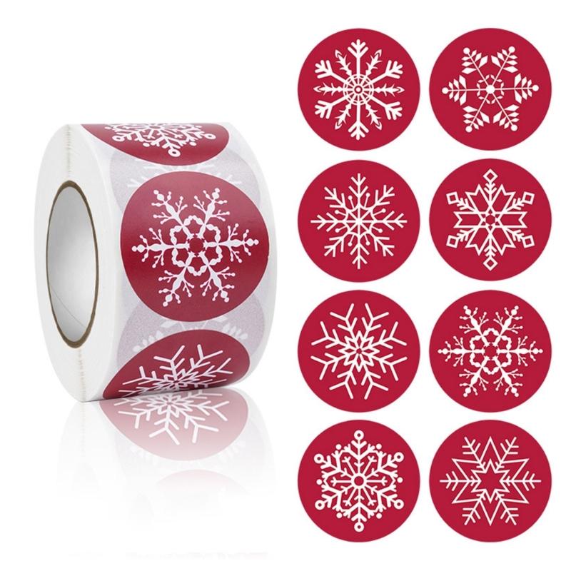 500 рождественских наклеек Рождественские этикетки Наклейки для запечатывания подарков Самоклеящиеся наклейки для подарочной упаковки Рождественские принадлежности