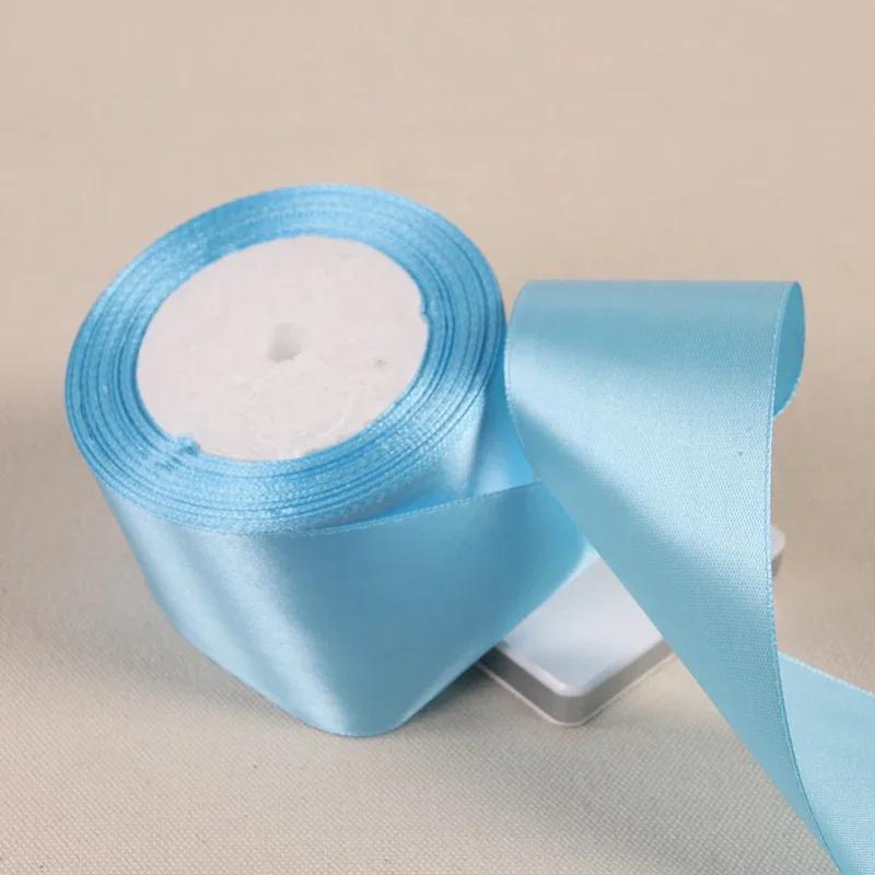 25Yards/Roll 6mm-50mm Ribbons DIY Bow Crafts Polyester Satin Ribbons Christmas Home Decor Accessories Tape Wedding Gift Wrapping