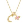 Kreuz Trend Rosa Diamant Schlüsselbein Halskette: Personalisierter 26-Buchstaben-Anhänger im Europäischen & Amerikanischen Mode-Stil