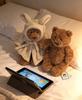 J C Plush New Bartholomew Bear Series Plush Toys Eggplant Bear Love Bear Cute Plush Toy Baby Comfort Child Birthday Gift