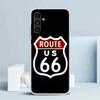 America Route 66 Cover for Samsung Galaxy A17 A37 A57 A16 A26 A36 A56 A15 A14 A55 Phone Case A13 A53 A25 A35 A24 A34 A23 A33 Gal