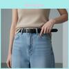 Womens Leather Belt Casual Retro Fashion For Office And Weekend Wear