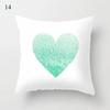 Mint Green Cushion Cover Geometric Printing Pattern Pillowcase 45*45Cm Living Room Bed Square Cushion Cover Decorative