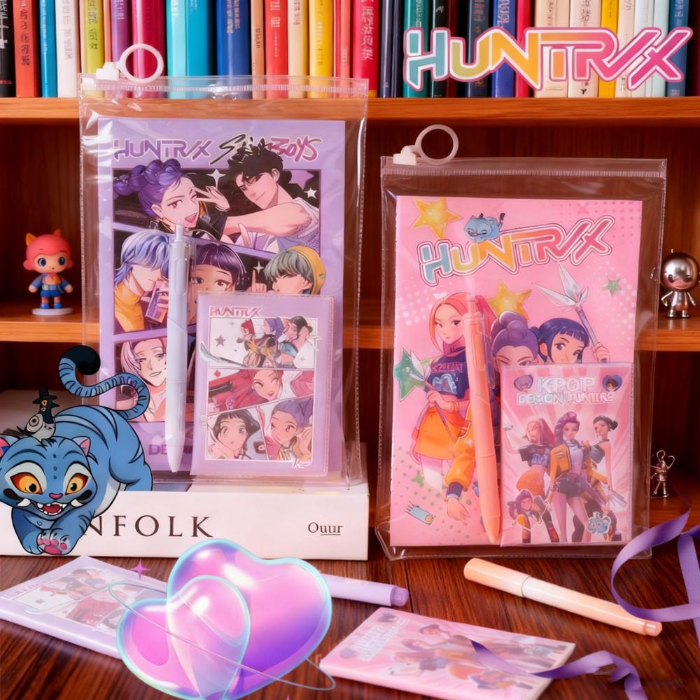 KPOP Huntrix Stationery Set Practical School Supplies Student Reward Small Gift Birthday Party Favor