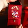 Chinese Style Cloth Horse Red Envelope Traditional 2026 Year of The Horse Good Lucky Money Bag Cartoon Pony Hanging Rope