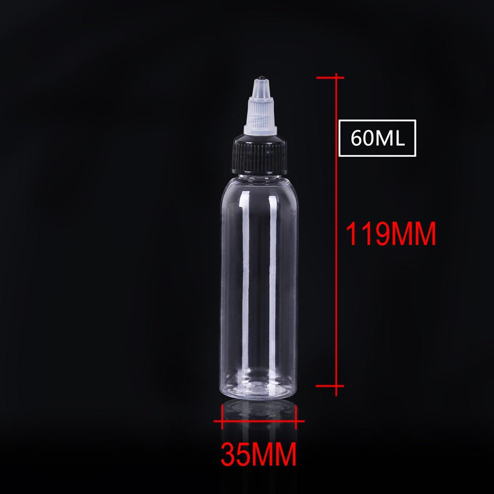 

Прозрачный флакон для дозирования пигмента, 15/30/60/120 мл, пластиковый, пустой, идеально подходит для тату-чернил