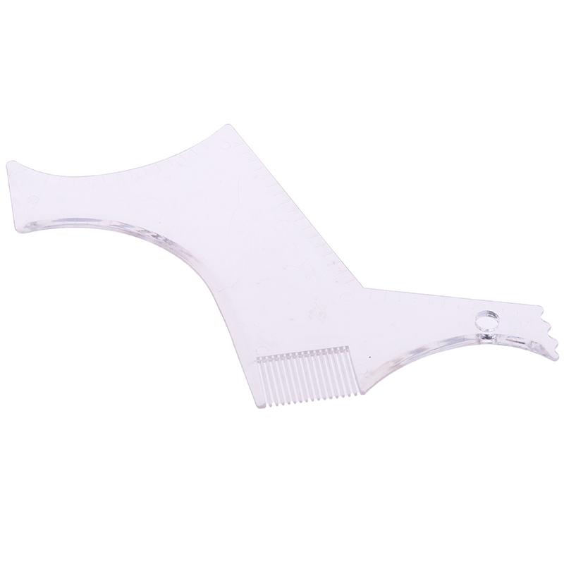 Men'S Beard Combs Shaping Styling Template Comb Transparent For Hair Trim Beards