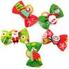 10/20/50 Piezas Lazos Navideños para Mascotas Accesorios para el Pelo de Perro Lazos para Perros para Fiesta Navideña Lazos para el Pelo para Perro Lazos de Aseo para Perro Pequeño Suministros para Mascotas