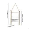 Decorative Rustic Wooden Towel Rack, 3 Tier Wall Mounted Ladder Holder for Hotel, Kitchen,