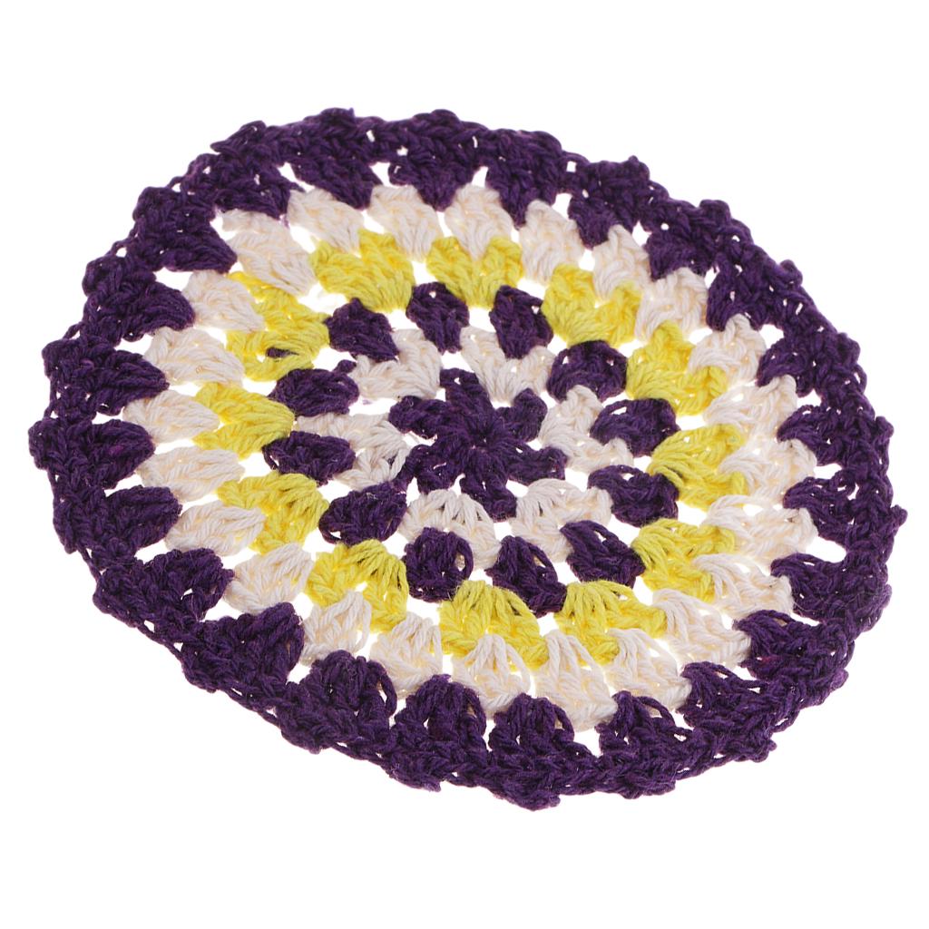 Buy Crochet Round Cotton Lace Doily Table Placemats Doilies Coasters Cup Mats 1 at affordable