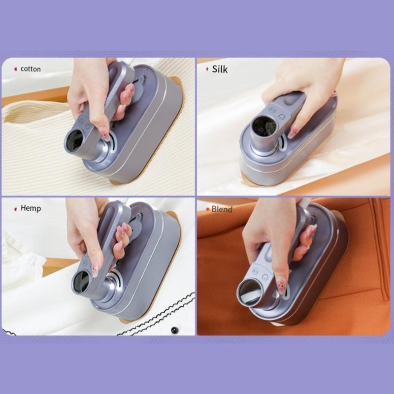 Handy Ironing Machine Portable Garment Steamer with Digital Display Handheld Iron for Quick Fabric Steam RefreshsClothes
