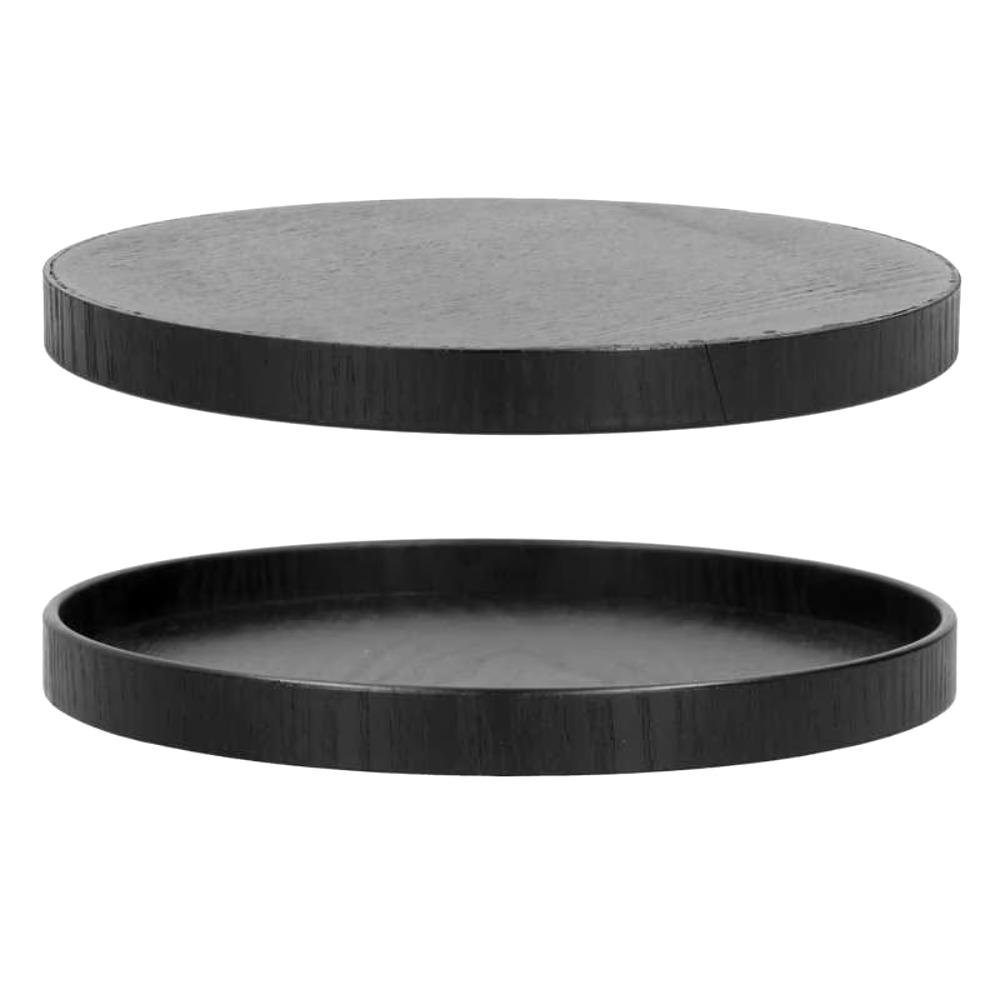 Black Tea Tray Wood Food Plate Household Serving Tray  Hotel