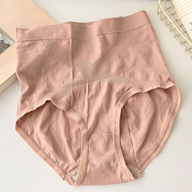 Ladies Spring and Autumn New High Waist Abdominal 5A Antibacterial No Trace Breathable Hip Briefs