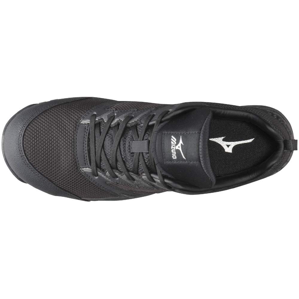 Mizuno VS Lightweight Safety Shoes with JSAA Standard Work Black X Size 27 3E All-Mighty Laces, Mesh, Standard, (Type A), Silver, Cm,