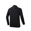 Anta Training Series Solid Color Comfortable Casual Long Sleeve T-Shirt Men Tops Black 952437406-3