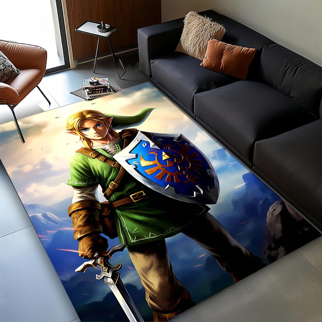 3D Zeld Classic Game Carpet Rug for Living Room Bedroom Home Sofa Decoration,kids Play Non-slip Floor Mat Christmas Gift