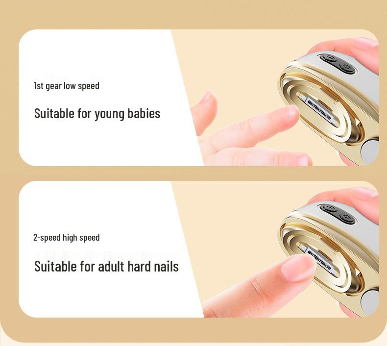 Dual-Function Silent Electric Nail Clipper with Suction and Anti-Pinch Technology for Adults