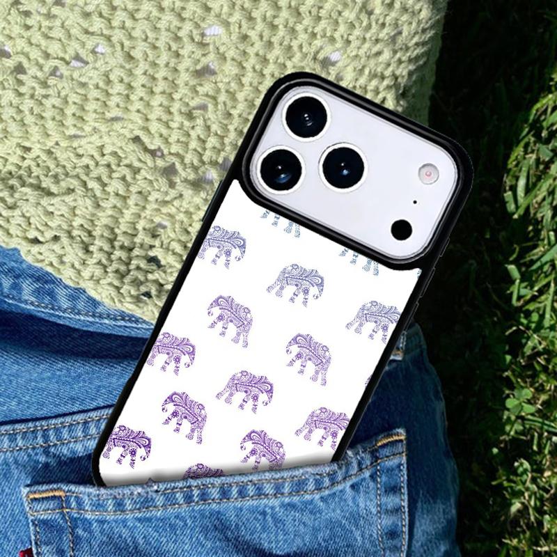 Indian Baby Elephants phone case cover Compatible with for IPhone 17air 16e 15 14 13 12 11Pro Max 17 Air