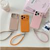 Luxury Leather Textured Phone Case with Lanyard for Apple 15 & 16