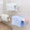 Nail-free Bathroom Towel Rack Traceless Storage Shelf Bath Towel Hanger Tower Bar Decoration