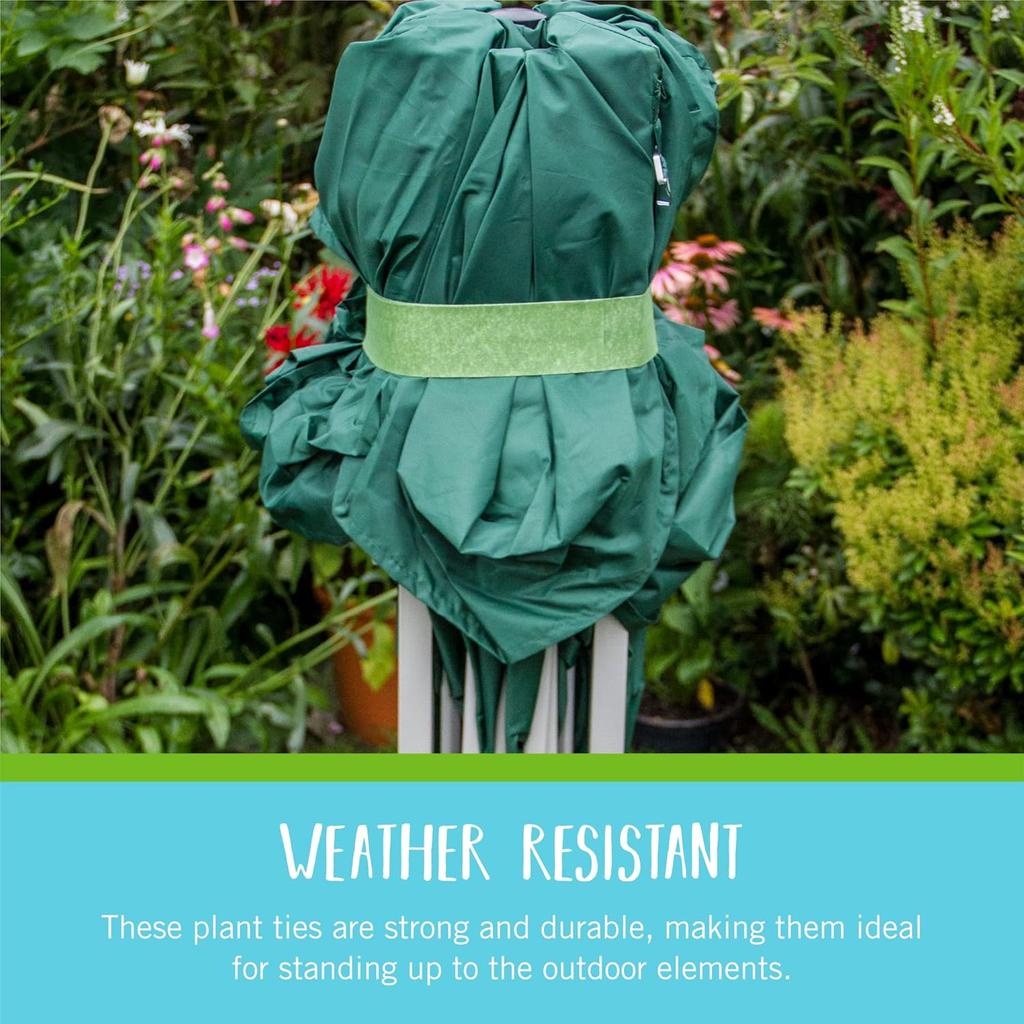 Garden Ties | Plant Supports for Effective Growing | Strong Grips Are Reusable and Adjustable | Cut-to-Length, 10m