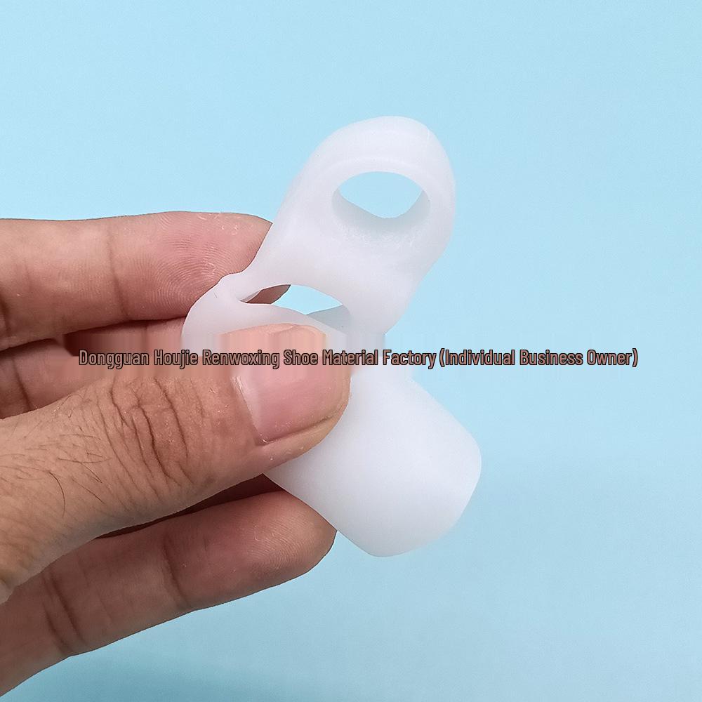 Double-Toe Soft Silicone Separator for Hallux Valgus and Varus Correction