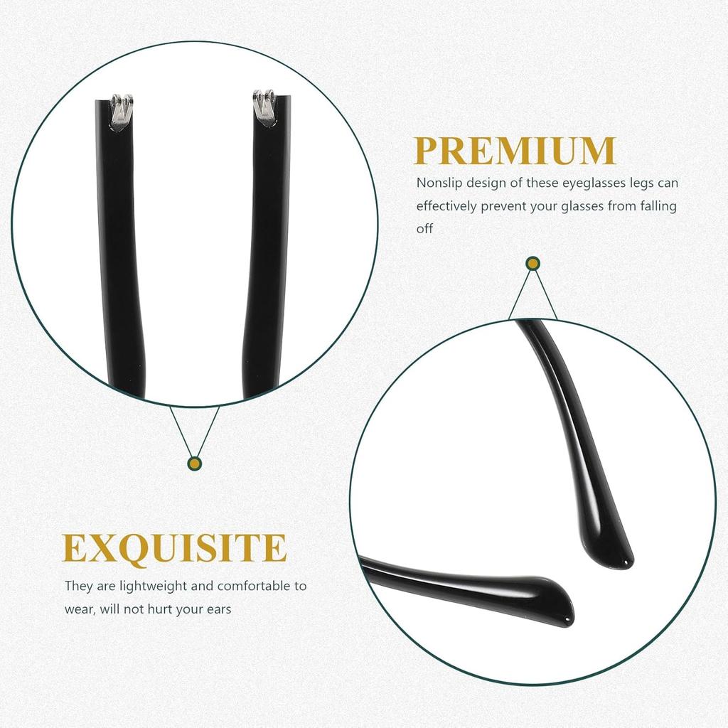 CLISPEED 1 Pair Metal Glasses Replacement Temple Universal Eyeglass Arms Leg Replacement Glasses Repair Kit Sunglasses DIY Temples for Glasses 7mm