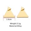 Boucles d'oreilles triangulaires géométriques simples pour femmes