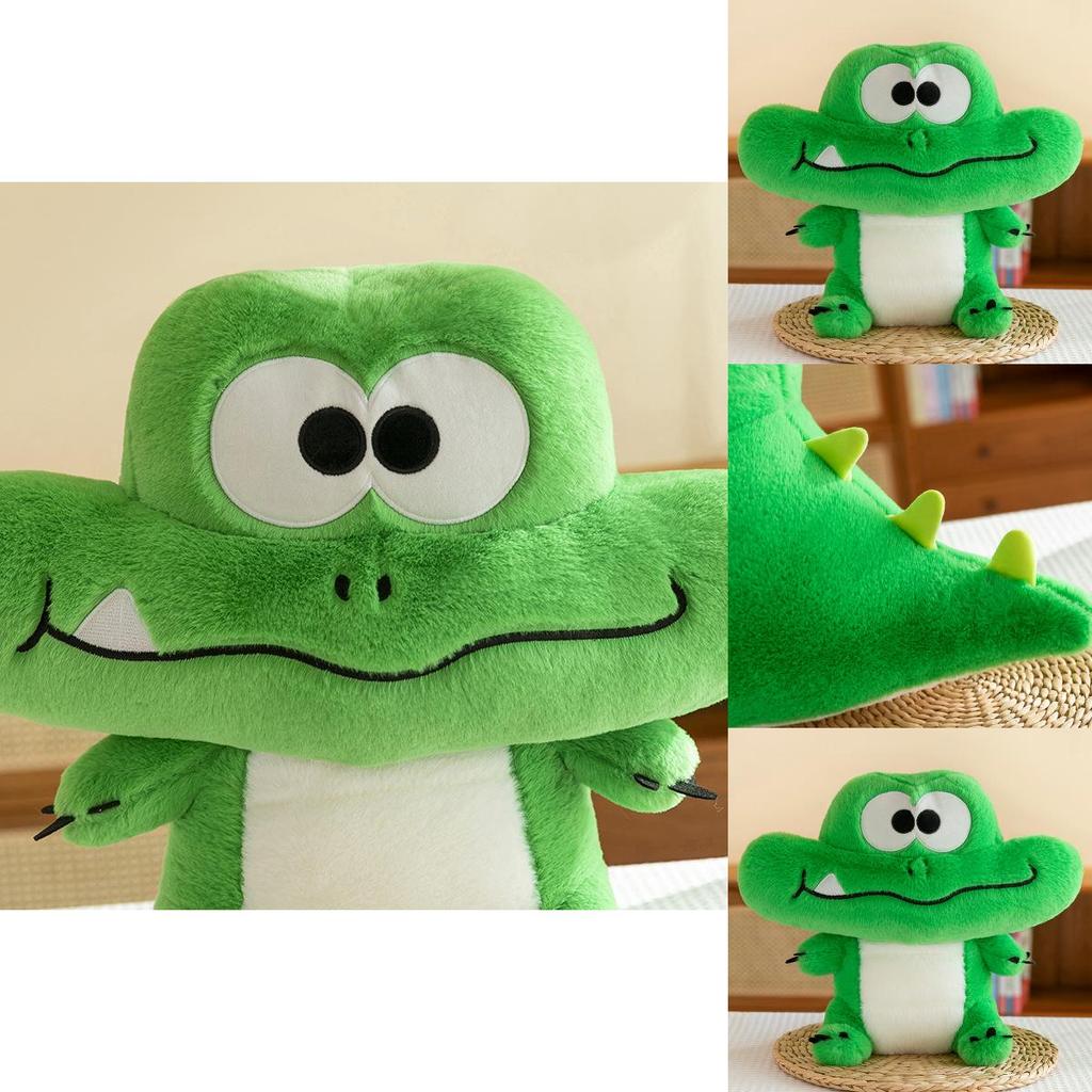 Crocodile Plush Toy For Kids Soft Stuffed Animal Doll With Pp Cotton Filling For Birthday Gift