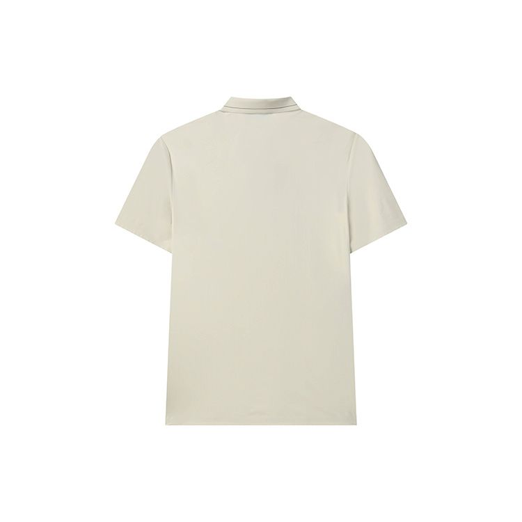 FILA SS22 Solid Knit Short Sleeve Polo Shirt Men tops Khaki F11M222126FLK