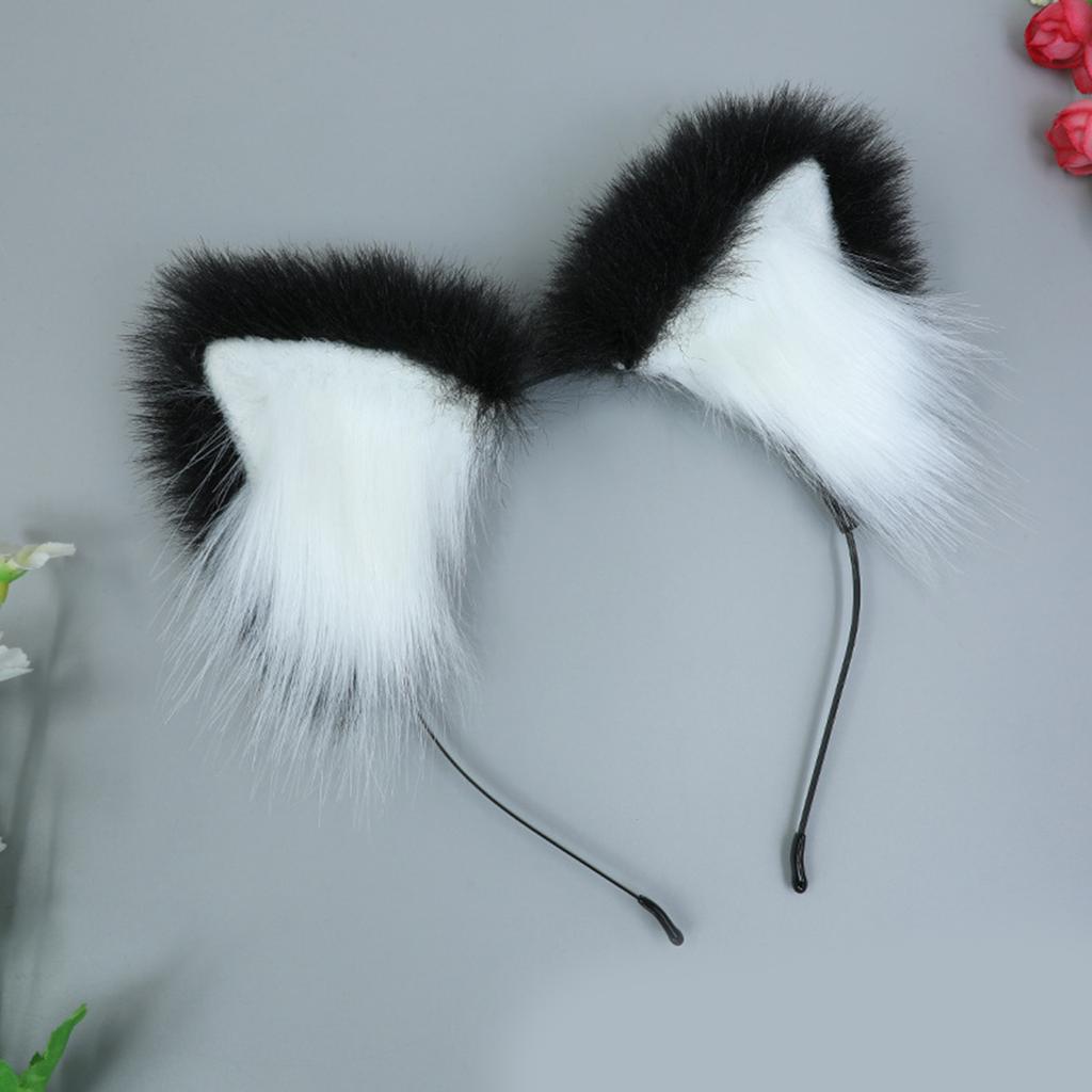 Versatiles Party Headgear Elastic Faux Furs Headbands Girls Cosplay Headpiece for Costume Parties and Everyday Use