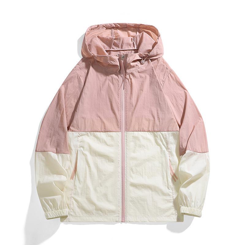 New Couple Sunscreen Clothes, Light and Breathable, UV-proof Skin Clothes, Outdoor Ice-feeling Hooded Jacket