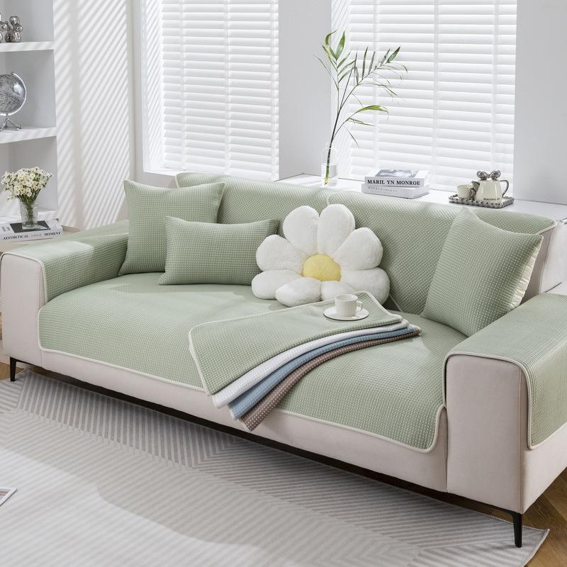 Sofa Cushion Summer Seat Cushion for Summer Sofa Cover Non-Slip Backrest Armrest Cover Towel