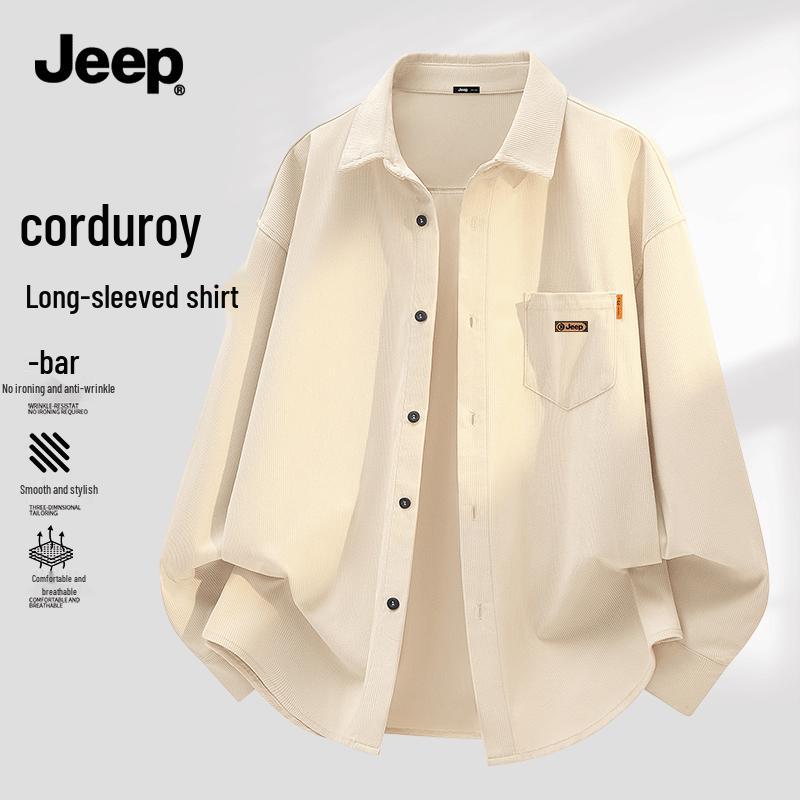 JEEP Men s Corduroy Long-Sleeve Shirt 3XL
