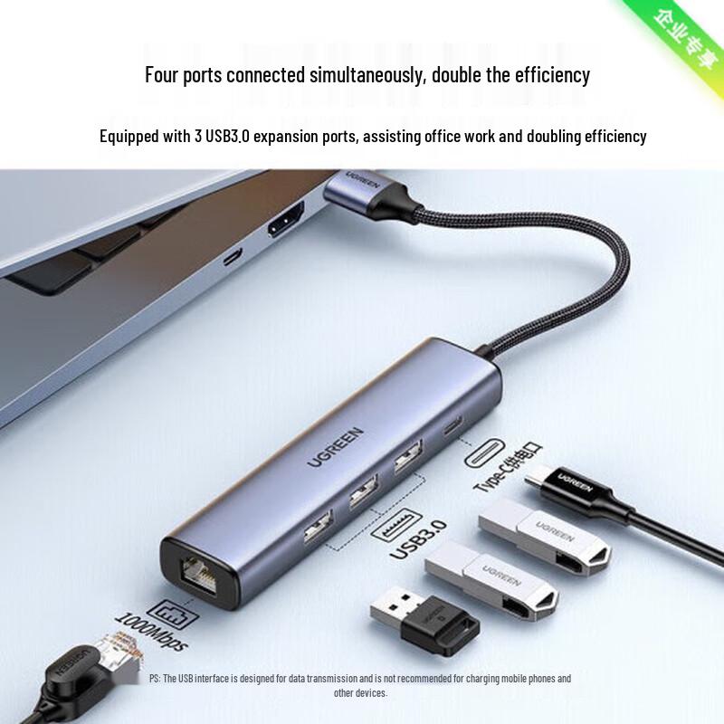 Ugreen USB 3.0 Hub & Gigabit Ethernet Adapter